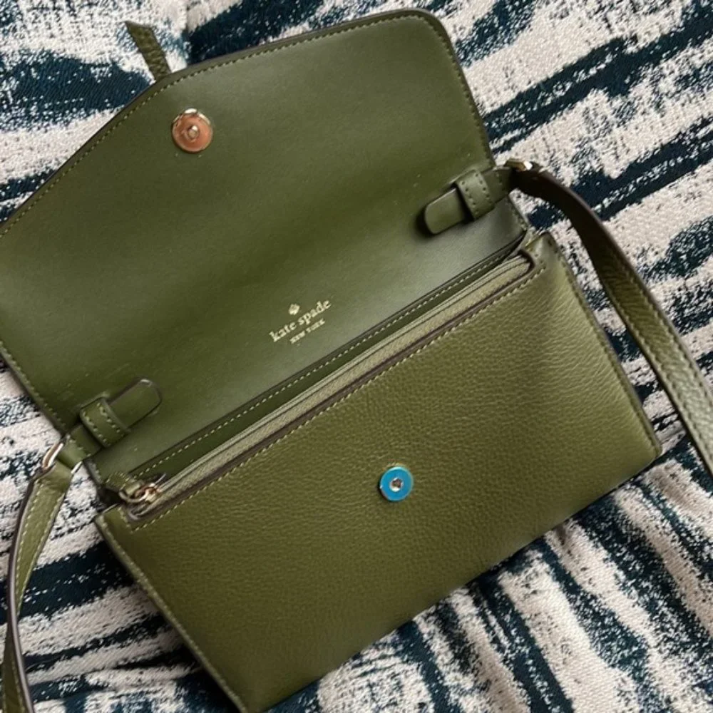Kate Spade Marti Wallet Crossbody Enchanted Green - Picture 5 of 16